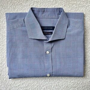Tommy Hilfiger Men's Plaid Button-Down Shirt, size 16 32/33